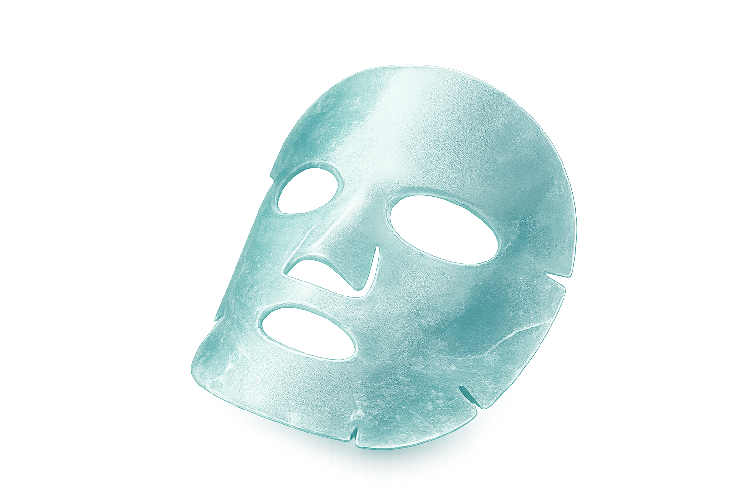 Teal hydrating gel face mask