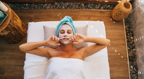 Med-spa treatment room set up for an aesthetic procedure